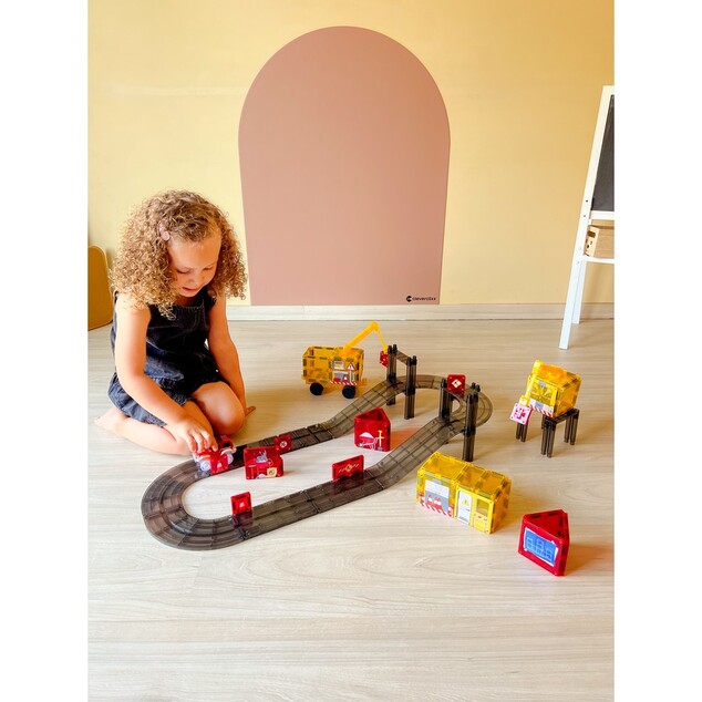 Cleverclixx – Ensemble de construction magnétique Construction Builder Pack Intense - 48 pcs