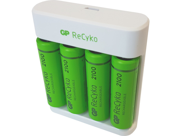 GP USB nabíjačka Eco E441 + 4AA GP ReCyko 2100