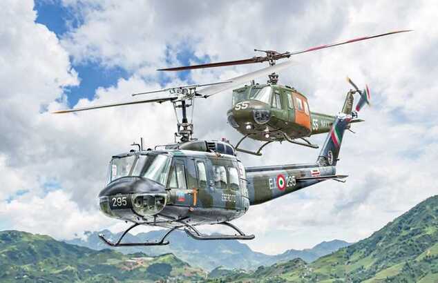 Model Kit helikopter 2845 - AB.205 / UH-1D "SAR" (1:48)