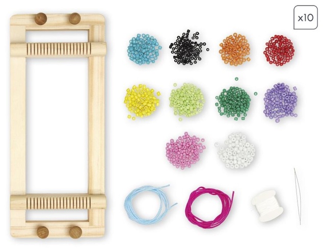 Janod Atelier Set creazione gioielli Bracciali intrecciati 13 pezzi da 8 anni