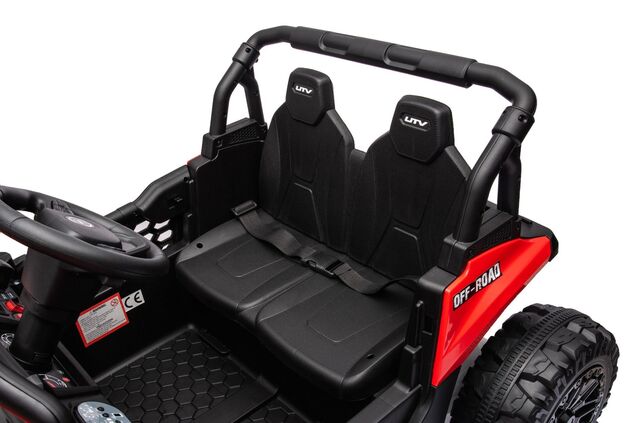 Elektrické autíčko UTV Small 12V, červené, Pohon zadných kolies, 12V batéria