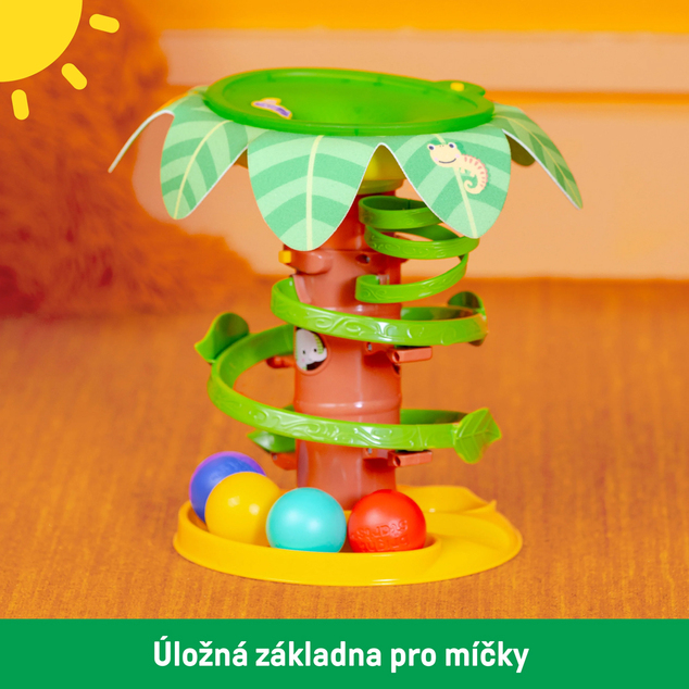 BRIGHT STARTS Dráha guľôčková hudobná Tropical Twirl