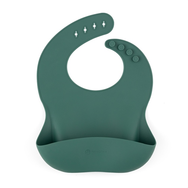 PETITE&amp;MARS Podbradník silikónový Take&amp;Match Misty Green 6m+