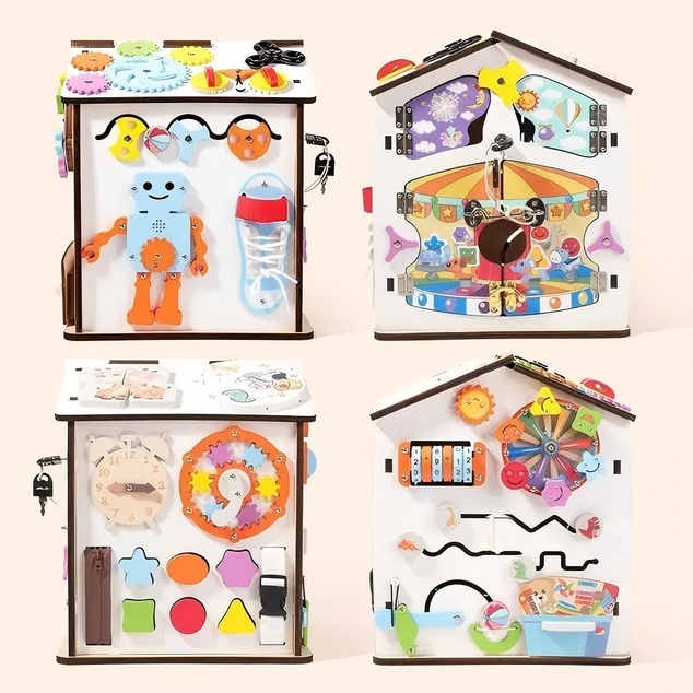 2Kids Toys Activity board Căsuță albă