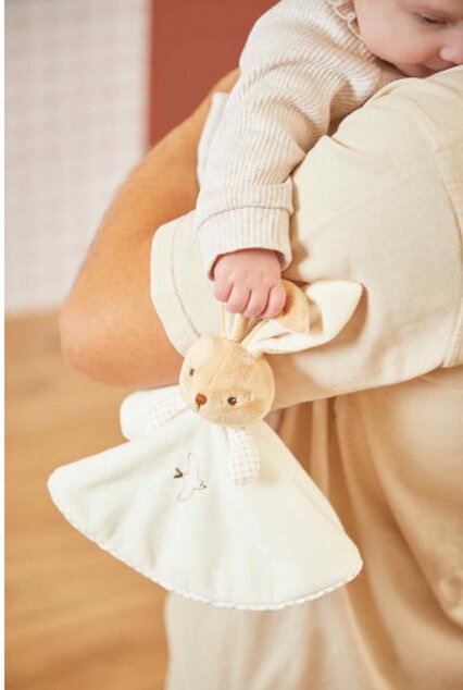 Kaloo Intemporel Plüsch-Schmusetuch für Babys Häschen cremefarben