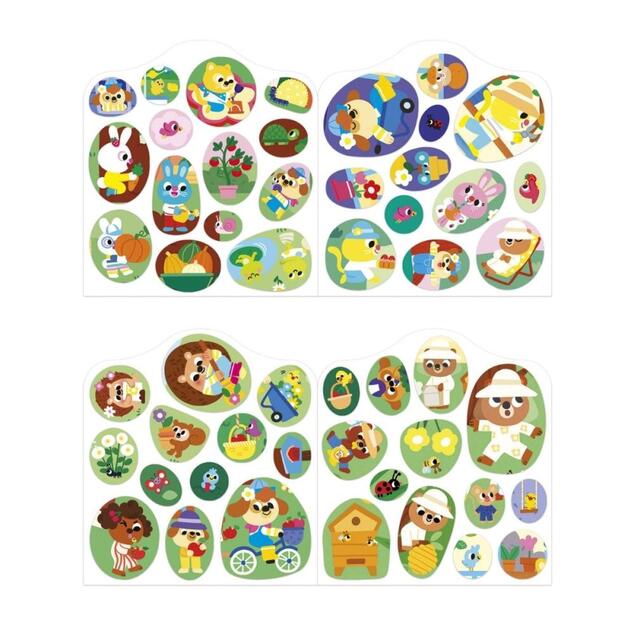 Janod Stickers Samolepky Záhrada 7 predlôh