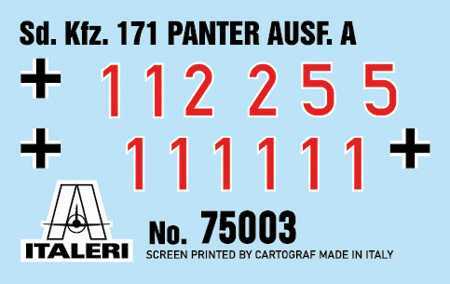 Modellbausatz Panzer 75003 - Panther Sd.Kfz.171 Ausf. A (1:56)