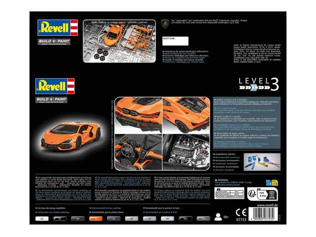 Műanyag ModelKit autó 07723 - Lamborghini Revuelto (1:24)