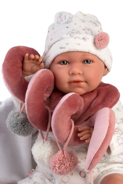 Llorens M740-26 oblečenie pre bábiku bábätko NEW BORN veľkosti 40-42 cm a podložka