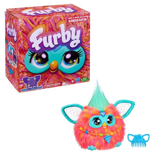 Furby koralový CZ verzia