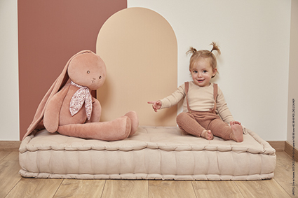 Kaloo Lapinoo Veľký Plyšový zajac s dlhými ušami terracotta 80 cm