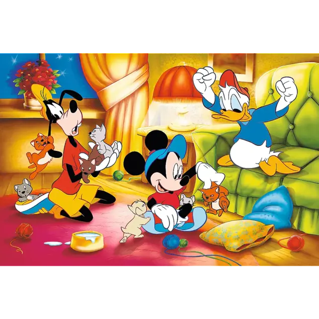 Trefl Puzzle 600 Výročné - Mickey Mouse a priatelia