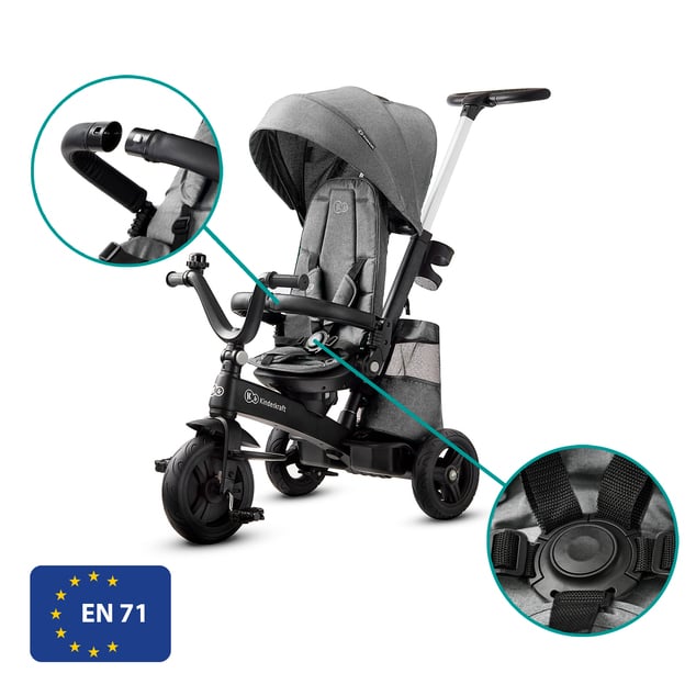 KINDERKRAFT Trojkolka Easytwist Platinum Grey 2020