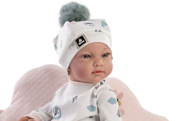 Guca 944 New BORN DIEVČATKO - realistická bábika bábätko s celovinylovým telom - 42 cm