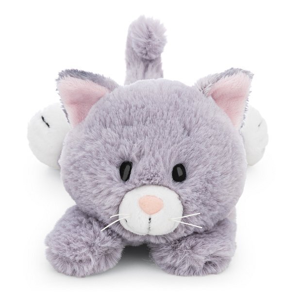NICI plyš Mačka šedá 20cm, ležiaca GREEN