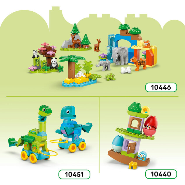 LEGO® DUPLO® 10448 3 v 1: Zvieratká na kolieskach