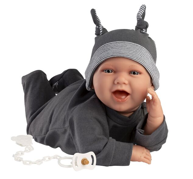 Llorens 74107 NEW BORN - realistická bábika bábätko so zvukmi a mäkkým látkovým telom - 42