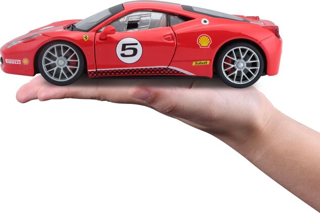 Bburago 1:24 Ferrari Racing 458 Challenge Rot