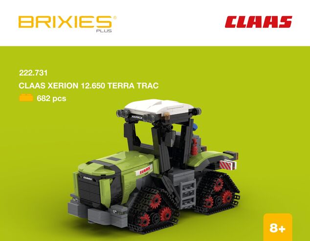 BRIXIES Plus 222.731 CLAAS Xerion 12.650 TERRA TRAC - pásový traktor, 682 k