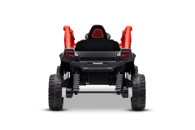 Elektrické autíčko Kawasaki TERYX KRX 1000 12V, červené, jednomiestne, odpružená zadná náp