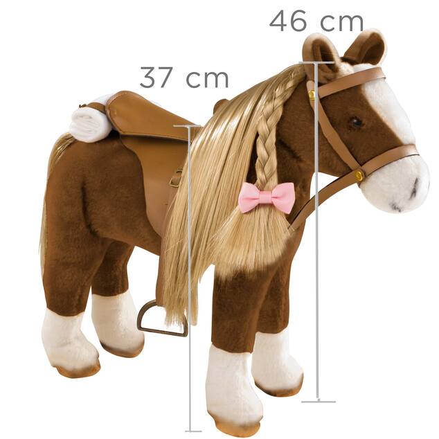 Götz Pony zum Kämmen und Reiten für Puppen 50cm