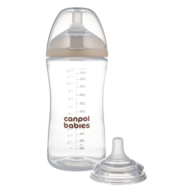 CANPOL BABIES Антиколикова бутилка Natural shape 260ml