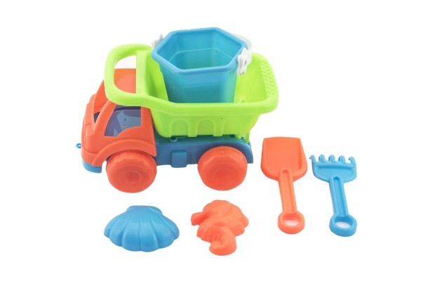 Auto do piesku s doplnkami plast 16cm 2 farby