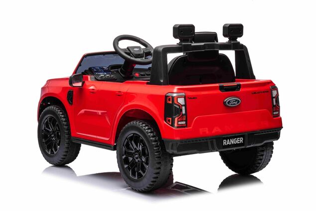 Elektrické autíčko FORD Ranger 12V, červené, 2,4 GHz diaľkové ovládanie, 2 X 30W MOTOR