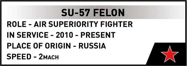 Cobi SU-57 Felon, 1:48, 928 k, 1 f
