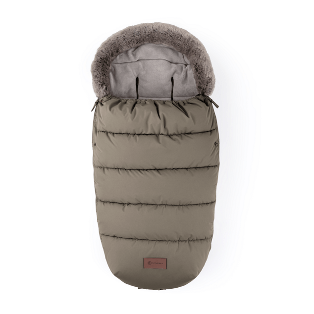 PETITE&amp;MARS Set zimný fusak Comfy 4v1 + rukavice na kočík Furry Mocha Mousse
