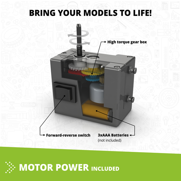 Engino Stem jurská zem - motorizované modely