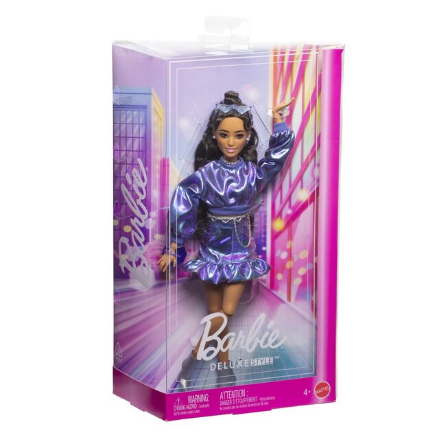 Barbie Deluxe modelka - modrý top