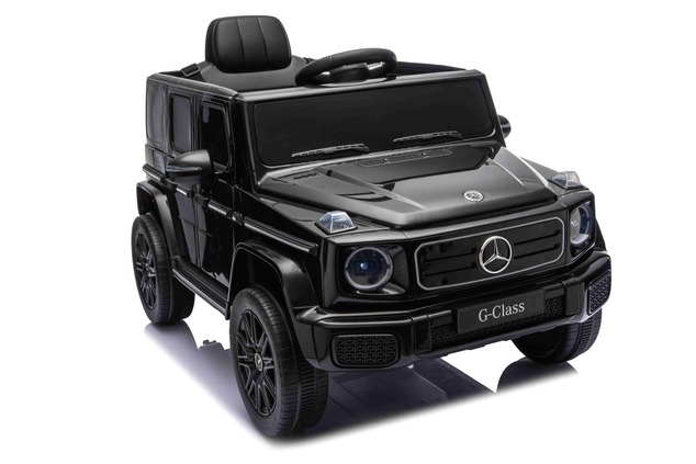 Auto elettrico Mercedes G580 12V, nero, telecomando 2,4 GHz, Bluetooth, USB