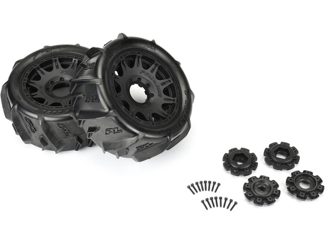 Pro-Line koleso 5.7", pneu Dumont, disk Raid H24 čierny (2)