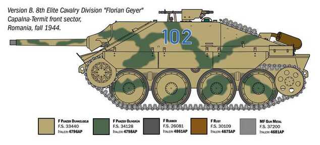 Maquette militaire 96531 - Jagdpanzer 38(t) Hetzer (1:35)