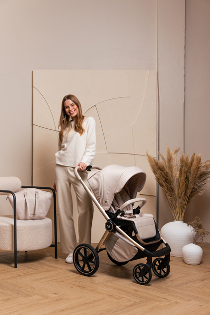 MUUVO Kombi-Kinderwagen Quick Boho Beige Set 2-in-1