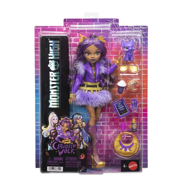 Mattel Monster High bambola mostruosa, Clawdeen Wolf, JHK30
