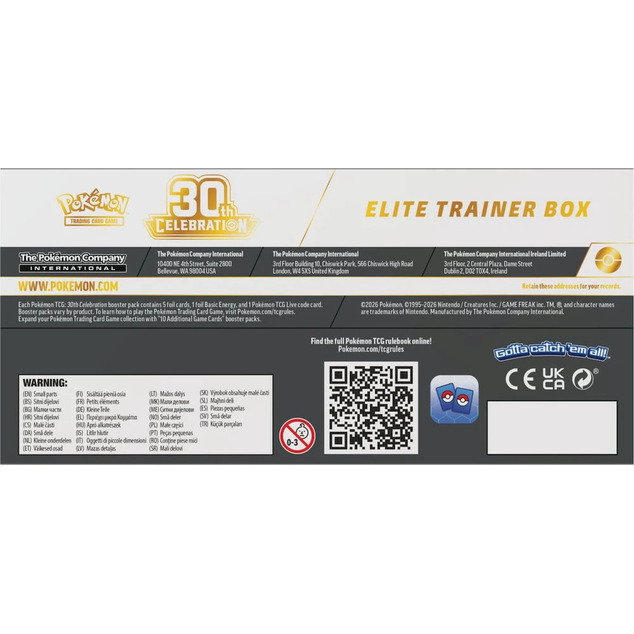 Pokémon TCG: 30. Évfordulós Elite Trainer Box