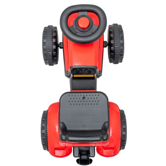 Detské odrážadlo traktor s vlečkou a náradim Baby Mix Benny červené
