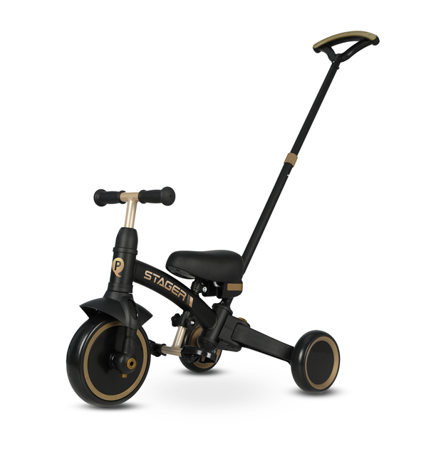 QPLAY Triciclo Stager 3 in 1 Platinum, 2-6 anni