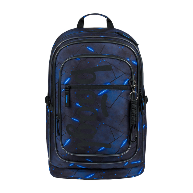 BAAGL SET 5 Cubic Flash: Rucksack, Federmäppchen, Beutel, Gürteltasche, Notebookhülle GRS