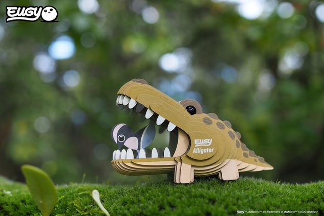 EUGY Aligator 3D kartonasta sestavljanka