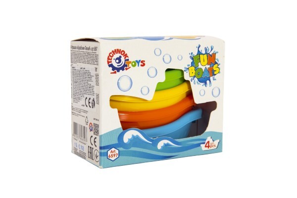 Boote im Wasser 4 Stück Kunststoff 11cm
