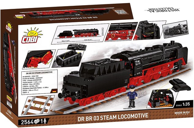 Cobi DR BR 03 parní lokomotiva, 1:35, 2560 k, 1 f