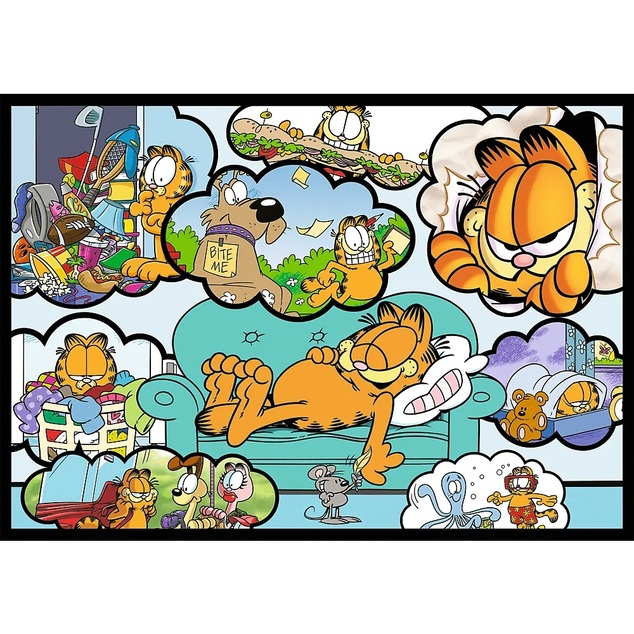 Trefl Puzzle 4x250 Garfield nemá rád pondelky