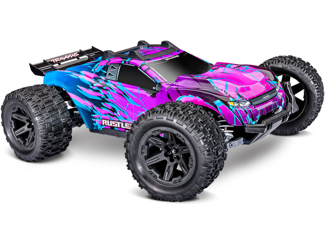 Traxxas Rustler 4x4 1:10 VX3 RTR albastru