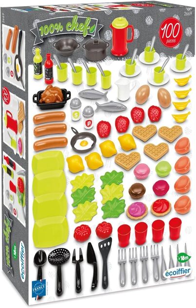 Ecoiffier Set di alimenti 100 pezzi
