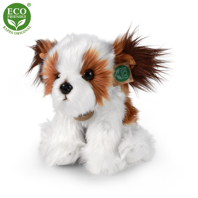 Plyšový pes shih tzu sediaci, 28 cm, ECO-FRIENDLY