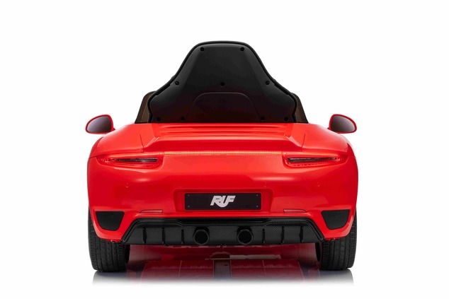 Elektrické autíčko RUF GT 12V, červené, Otváracie dvere, 2.4 GHz diaľkové ovládanie, LED s