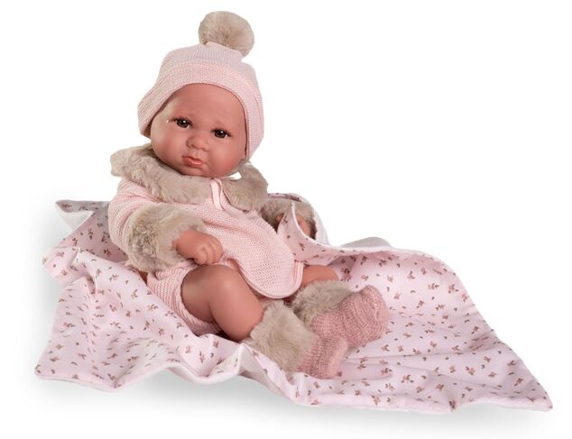 Antonio Juan 50422 LUCA - realistická bábika bábätko s celovinylovým telom - 42 cm